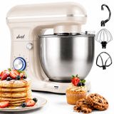 Vivid Green Keukenmachine, RVS, Creme, 5L, 10 Snelheden, 1500W