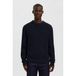 Selected Selected trui met ingebreid patroon donkerblauw