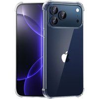 Phonillico® Schokbestendige Siliconen Hoes voor iPhone 17 PRO - Transparant