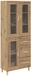 vidaXL Highboard Artisan Chêne 69,5 x 34 x 180 cm Bois traité
