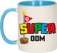 Bellatio Decorations Cadeau koffie/thee mok voor oom - blauw - super Oom - 300 ml