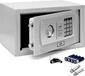 Merkloos Geldkluis Tresor Elektronische Kluis 31x20x20 cm Cijferslot Zilver