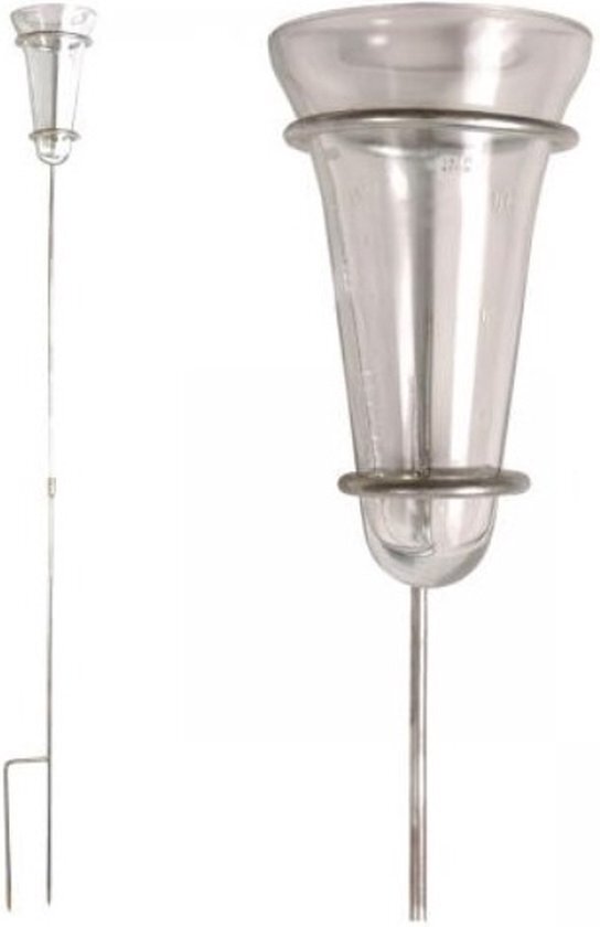 Esschert Design Regenmeter verzinkt glas