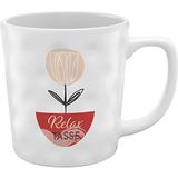 GRUSS & CO Mok met motiefprint Relax mok, aardewerk, 37 cl, meerkleurig, 48458
