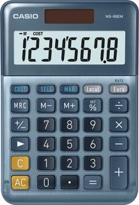 Casio Calculatrice de bureau MS-88EM - Bleu