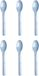 MICHELINO set de 6 couverts réutilisables en plastique, série Alythia, cuillère, bleu