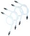vhbw 4x set de tuyaux de lait compatible avec Melitta Solo E950-103, E950-104, E950-101, E950-102 machines à café - 4x tuyau de lait, 8x raccord de tuyau