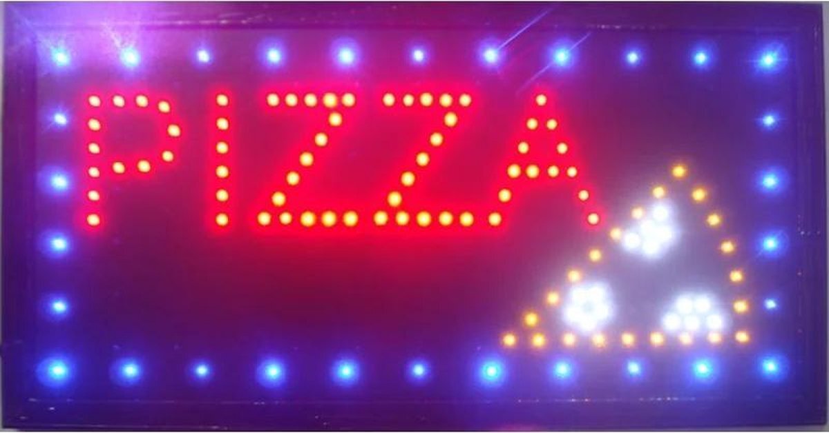 M. Electronic LED Board - Pizza bord - Led Reclame - Led Licht