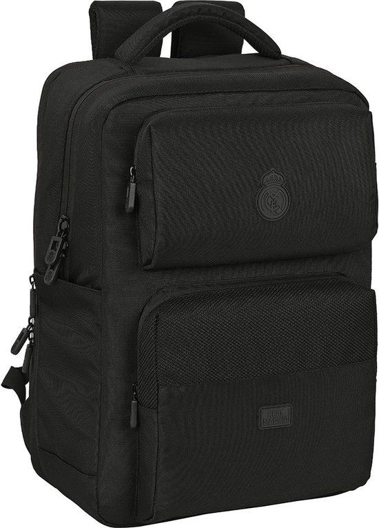 Safta Real Madrid Premium 2 Pockets 15.6´´+usb Laptop Rugzak Zwart