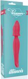 Haardildo Treasure Illinois - Unieke Wand en G-Spot Vibrator - Silicone - Herlaadbaar - Roze