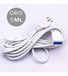 V-TAC kabel stekker en stekker 10 A 2P+T standaard Italiano kleur wit 5 Metri-sku 8730