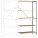 Manuflex RB2134 Étagère - Module d'extension 200 kg (l x H x P) 97 x 2 x 80 cm acier galvanisé bois