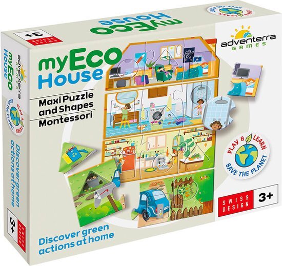 Adventerra Games My Eco House Legpuzzel 12 stuk(s) Onderwijs