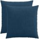 vidaXL Kussensloop 2 stuks HEERLEN Marineblauw 55 x 55 cm corduroy