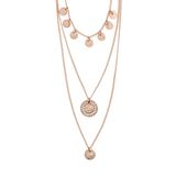 Pilgrim Ketting Arden - 3 in 1 - Kristal - Rosé Goud Kleur - 48 cm