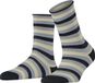 FALKE Dopamine Stripe gedessineerd lyocell sokken dames zwart - maat 35-38