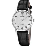 Festina F20691/1 Dames Polshorloge Zwart Leer Analoog Quartz