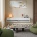 en.casa TV meubel Halmstad zwevend tv lowboard 180x31x30 cm wit