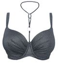 SugarShape Schalen-Bikini-Top VALENCIA GLAM Demi-Bikini Zilver Lurex 75C