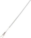 TRU COMPONENTS Alarmkabel LiYY 2 x 0.14 mm² Wit 50 m