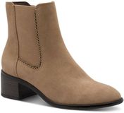 Marco Tozzi Dames Chelseaboot 2-25345-45 400 F-breedte Beige Leer Textiel Rubber 38 EU
