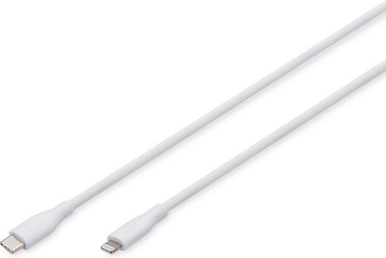 Digitus Lightning-kabel 0,5 m Wit