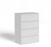 Vicco Claus Ladekast – 74 x 99.6 cm met 4 laden Wit