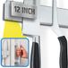Koelkast toepasselijke roestvrijstalen magnetische messenhouder met anti-slide upgrade - 30,5 cm professionele dubbelzijdige messenstrip voor koelkast - messenrek/messenbalk met krachtige trekkracht