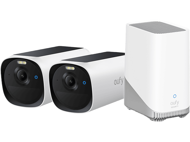 eufy E40 2-CamSet (HomeBase 3 S380) - Draadloze outdoor beveiligings camera - 2K, nachtzicht, gezichtsherkenning, lokale opslag