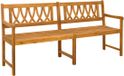 vidaXL Tuinbank Naturel 180 x 55,5 x 90 cm Massief Acaciahout