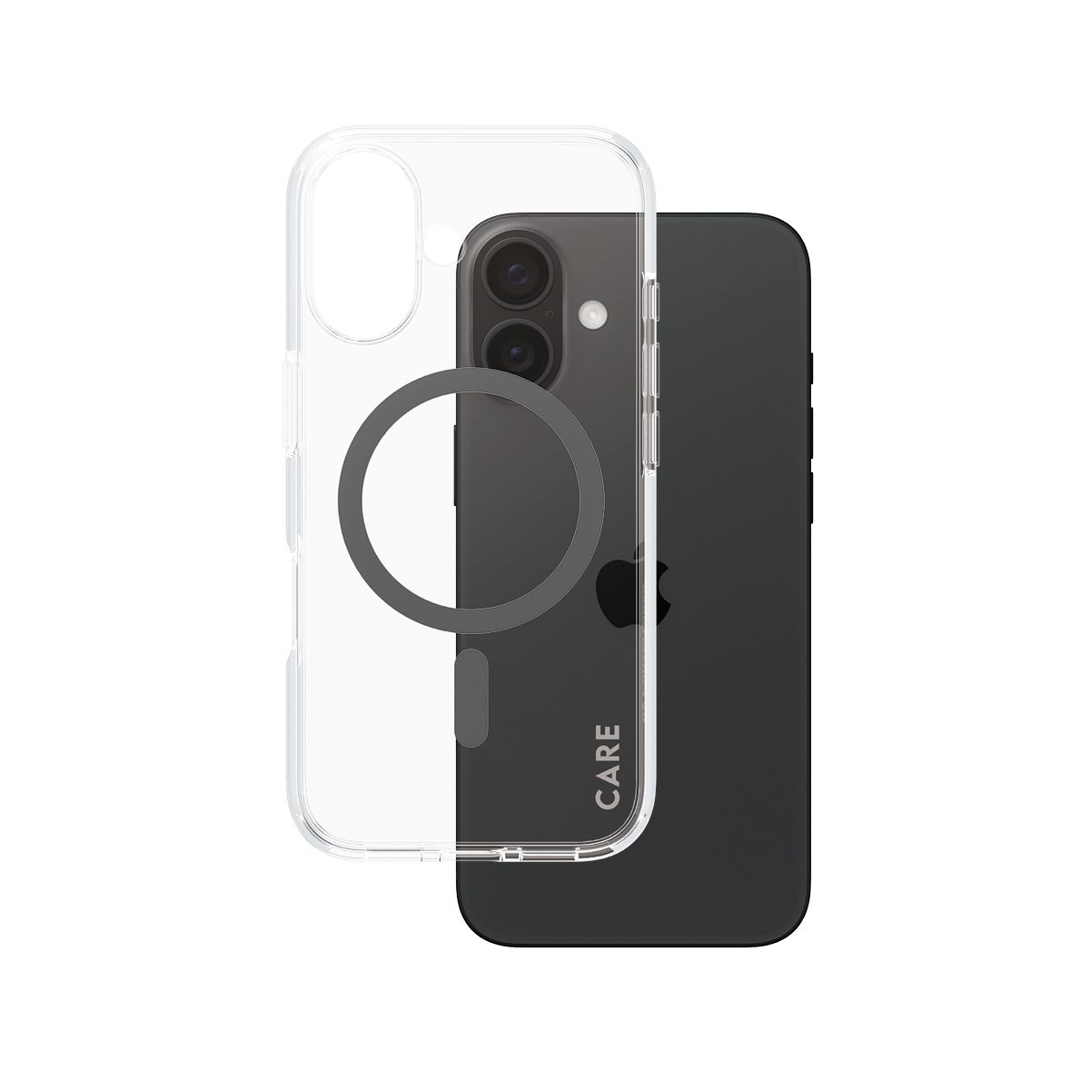 PanzerGlass CARE by PanzerGlass Flagship Case - Transparant Urban Combat w. - Zwart MagSafe iPhone 16