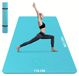 Yogamats Bleu Extra Large et Large 6 mm TPE Fitnessmat