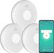 Aroha Smart Connect Combimelder - 10 ans batterie - Détecteur de fumée intelligent et détecteur de monoxyde de carbone avec WiFi - Détecteur combiné intelligent avec application Tuya & Smartlife - Détecteur d'incendie et détecteur de CO, mesureur de CO - 3 set