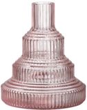 Kosta Boda Pavilion vaas H13.4cm D11.4cm lichtroze
