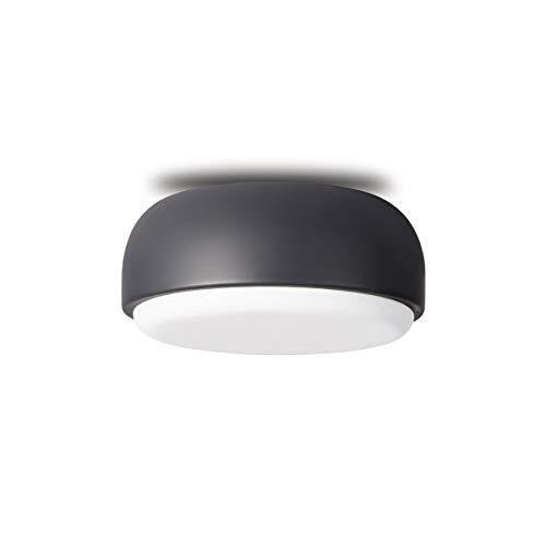 Northern Plafondlamp uit de serie Over me in de kleur donkergrijs, diameter van 30 cm, gloeilamp E27 max. Slechts 2 x 13W LED, 642