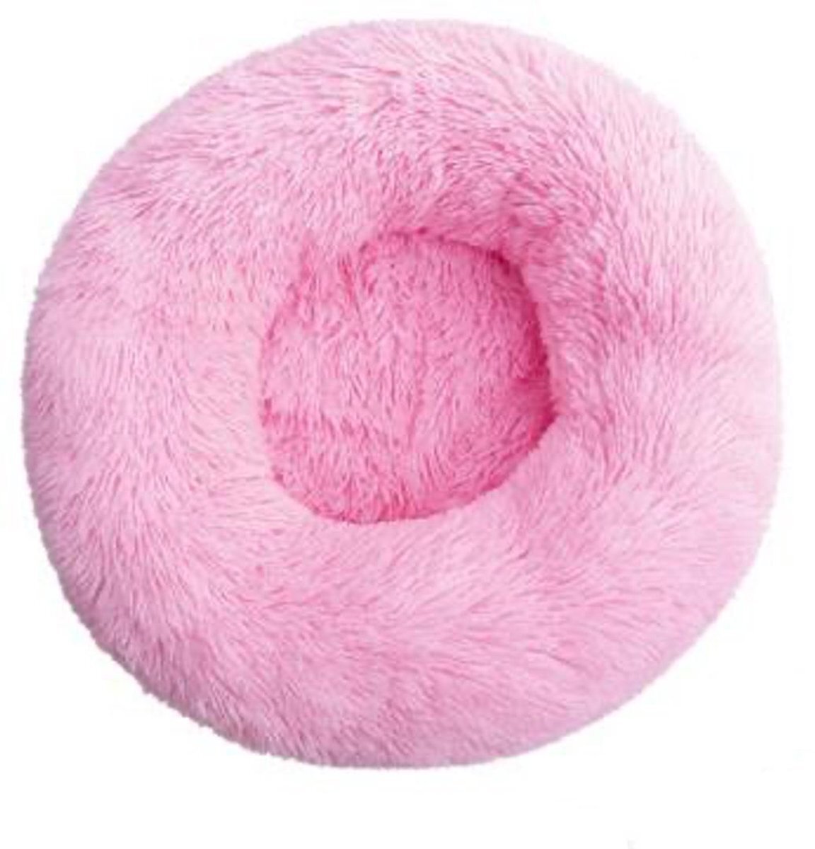 BEESSIES BEESSIES® donut hondenmand/kattenmand 60 cm - wasbare hoes - Roze - huisdierbed hond kat mand roze