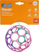 Oball ™ Rattle pink/lila 10 cm - Roze/lichtroze