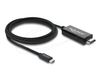 Delock 81704 câble USB Type-C vers HDMI 2m Noir