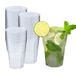 Silverkitchen 25 x cocktailbekers, 200 ml, herbruikbare partybekers, cocktailbekers van hard plastic, herbruikbare drinkbekers, Made in Germany, glashelder
