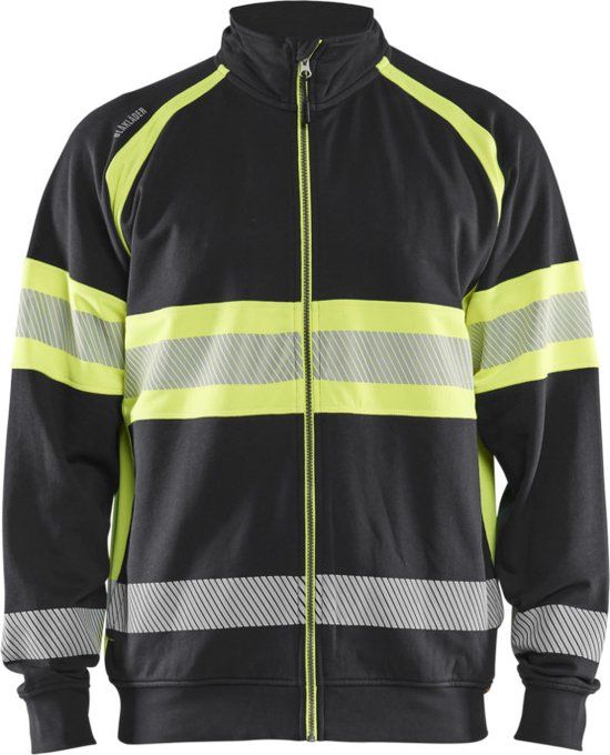 Blåkläder High-Vis sweater 3551-1158 - Zwart/High Vis Geel - L