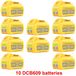 StarTech Vervangingsaccu 20V/60V - Accupack voor elektrisch gereedschap - Li-Ion 9000mAh, hoge capaciteit - 21700 cellen - Compatibel met DCB609 Flexvolt - Zilver