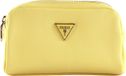 GUESS Utensil zak Double Zip Yellow Lichtgeel