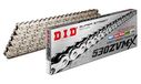 DID ketting 530 ZVMX, 114 schakels (X-ring chroom), open met klinknagel slot