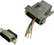 BKL Electronic 10121123 Adapter D-sub stekker 15-polig - RJ45-bus
