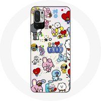 Maniacase Hoesje voor Xiaomi Poco M3 Pro BTS Bangtan Sonyeondan BT21 Van Tata Chimmy Cooky Rj Koya Mang Et Shooky