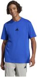 Adidas Essentials T-shirt à petit logo en jersey simple Bleu XL