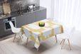 Bonamaison Tafelkleed, Anti-Mold, Sneldrogend, Waterdicht, 100% Polyester Tafellaken, Willekeurig patroon, 140 x 140 Cm - Ontworpen en Vervaardigd in Turkije