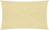 vidaXL Zonnezeil 160 g/m² 3x6 m HDPE beige