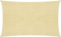 vidaXL Zonnezeil 160 g/m² 3x6 m HDPE beige