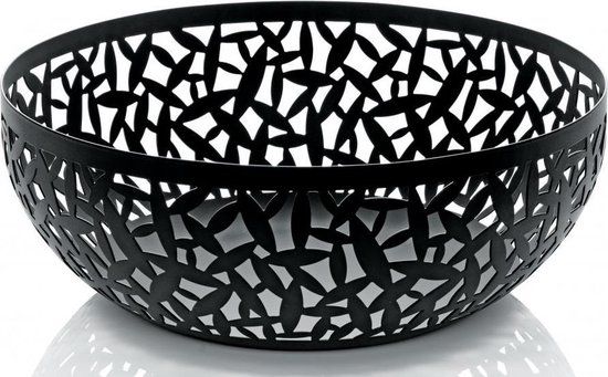 ALESSI Cactus! Fruitschaal - 29cm - Zwart - Metaal